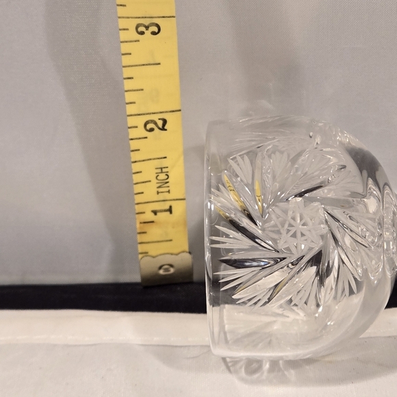 Zawiercie Crystal Pressed Glass Starburst Design Small Vintage Cordial Glasses - Picture 9 of 9